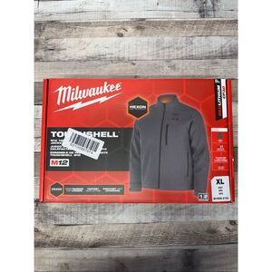 Milwaukee M12 Heated Toughshell Jacket Men XL Gray Kit Battery Charger CP3.0 Pro